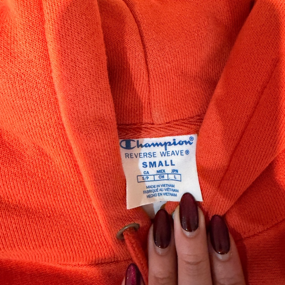 Champion Women's Vibrant Orange hoodie